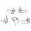 Trumpet Water Key Spring Set Silver 15 Pcs GB11A 5