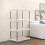 White Plastic 4-Tier Standing Shelf Unit 7
