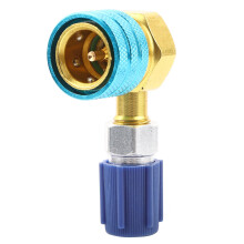 POCREATION AC Quick Coupler R1234YF to R134A Right-Angle