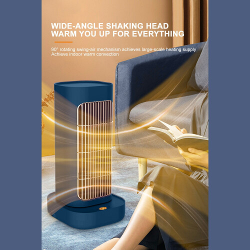 Oscillating Heater Fan 1300W 2-Speed Portable 2