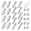 Inline Skate Axle Spacer Bearing Screw Set with Wrench 1