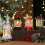 Christmas snow globe night light with tree and snowman scene 4