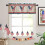 Independence Day Valance Curtains Red Stripe Star Eagle 3