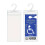 Sun Visor Handicap Placard Holder Clear 11.5" x 5" 3