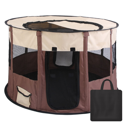 Foldable Soft Dog Play Tent Portable Waterproof Mesh with