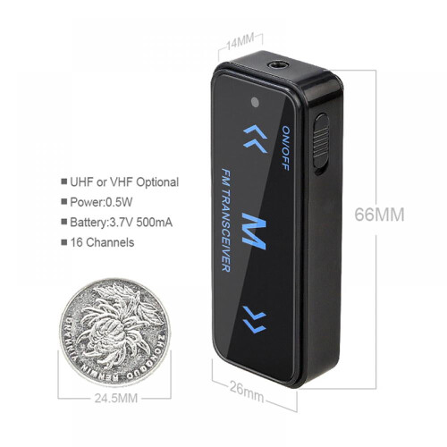 Mini talkie-walkie portable, lot de 2 1