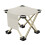 JINGT Portable Folding Stool White Extra Large 1