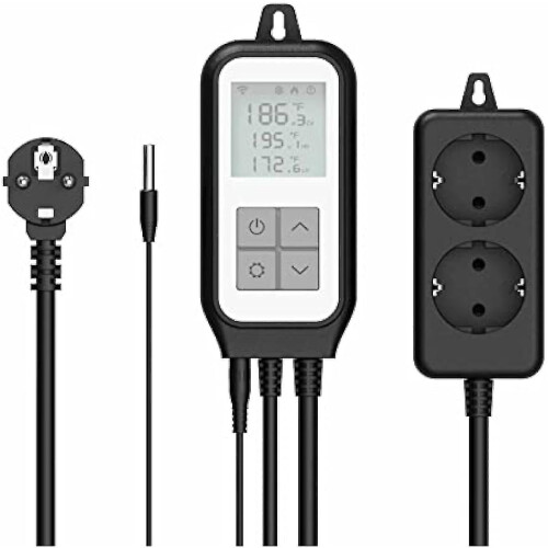 WiFi Digital Temperature Controller for Reptile Heating and 1