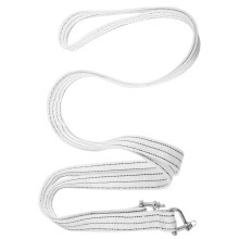 HOMEMAXS Racing Tow Strap with Car Hooks and Ratchet White