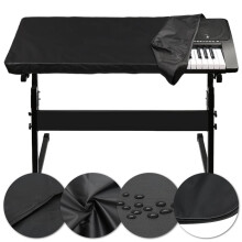 Piano Keyboard Cover 61-Key Adjustable Elastic Cord Locking
