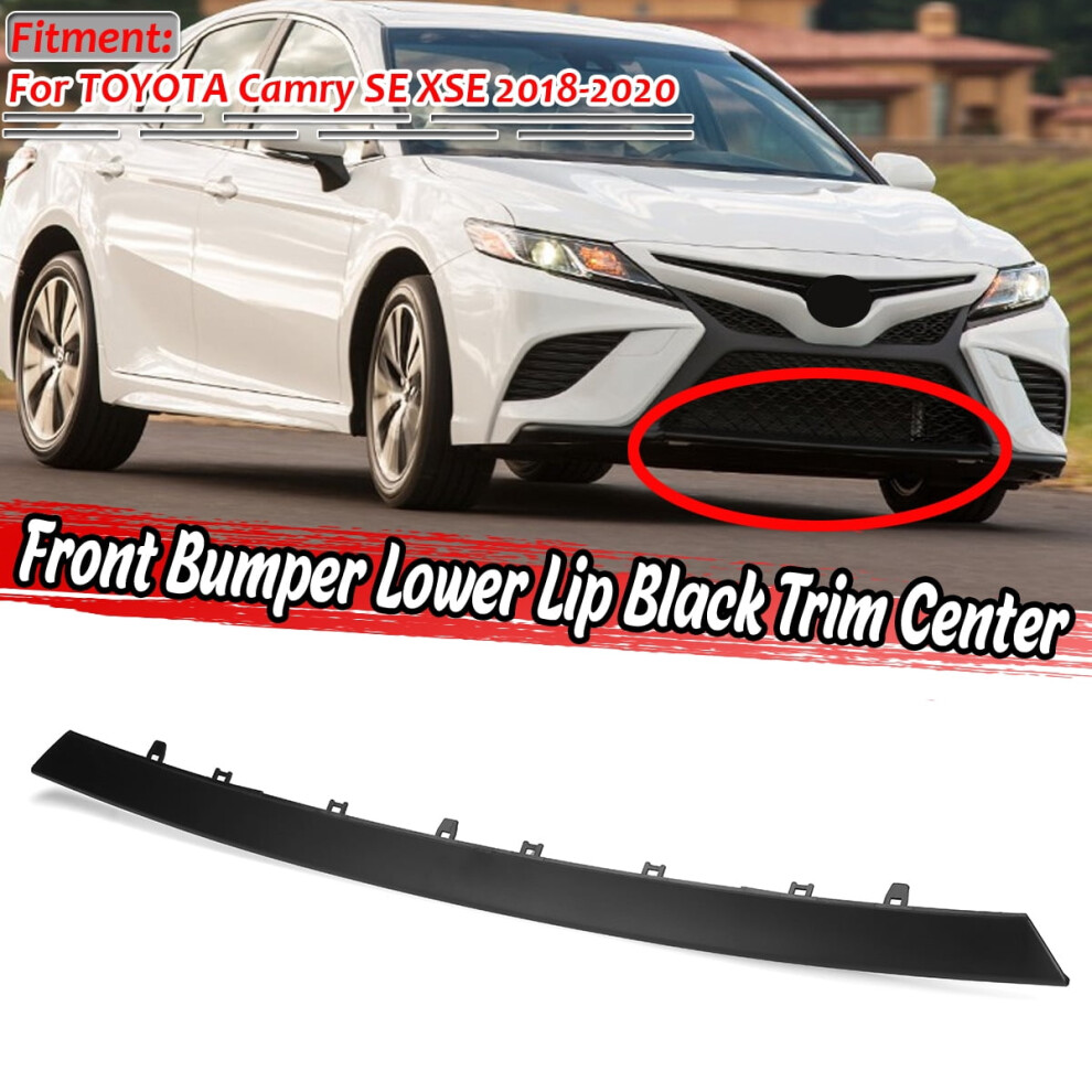 Toyota Camry Se Xse Front Bumper Lower Lip Trim 2018Â2020 Black 9027700807006
