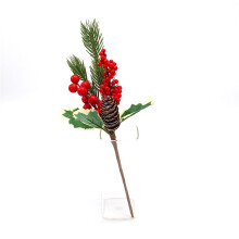 Red Berry Artificial Flower Picks for Christmas Wreaths DIY