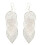 Women's Hollow Leaf Drop Earrings Silver 1 Pair 1
