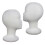 Foam Wig Stand Female Tall White Model Head 4