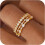 Gold Plated Stackable Rings for Women with Cubic Zirconia 1