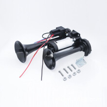 Trumpet Air Horn with Compressor and Motor for Trucks