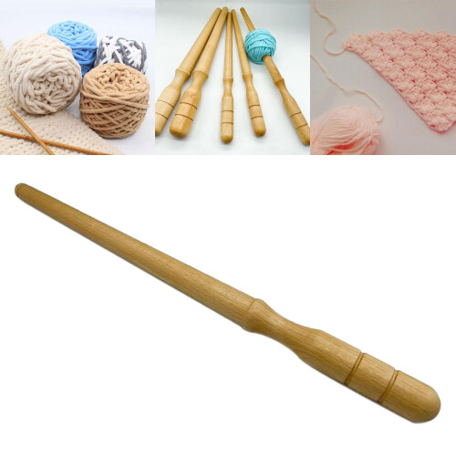 Wooden Handheld Yarn Winder 30cm Knitting Accessory