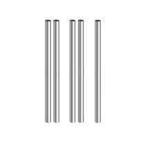 304 Stainless Steel Round Rod 6mm x 330mm 5Pcs