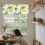 Lemon Tropical Fruit Leaf Kitchen Valance 54x18in Rod 6