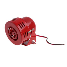 Red Air Raid Siren Horn for 12V Vehicles 1950s