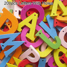 Wooden Flatback Letters and Numbers Crafts 100 pcs