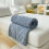 Solid Color Butterfly Flower Throw Blanket Coral Flannel 1