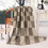 Sage Green Checkered Throw Blanket 50x60in Ultra-Soft 1