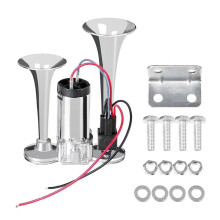 Trumpet Air Horn with Compressor and Motor for Trucks