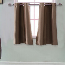 Insulated Foam-Lined Blackout Curtain Panels Coffee 29x36 in