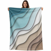 Abstracte geometrische flanellen fleece plaid 40x60 inch
