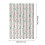 Rustikaler Boho-Duschvorhang, 180 x 119 cm, extra breit, mit Haken 4