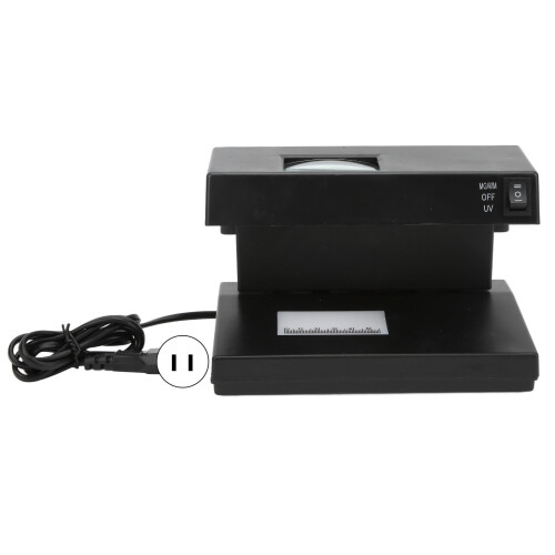UV Counterfeit Bill Detector 110V Desktop with Watermark