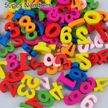 Wooden Flatback Letters and Numbers Craft Embellishments