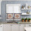 Boho Kitchen Curtains Set Rod Pocket Vintage Floral Pattern 6