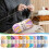 Filato di cotone multicolore arcobaleno per uncinetto 50g295 1