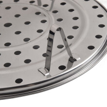 Stainless Steel Steamer Tray Rack 3-Piece Round 18-30 cm