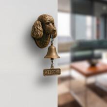 Western White Dog Welcome Doorbell with Gentle Chime