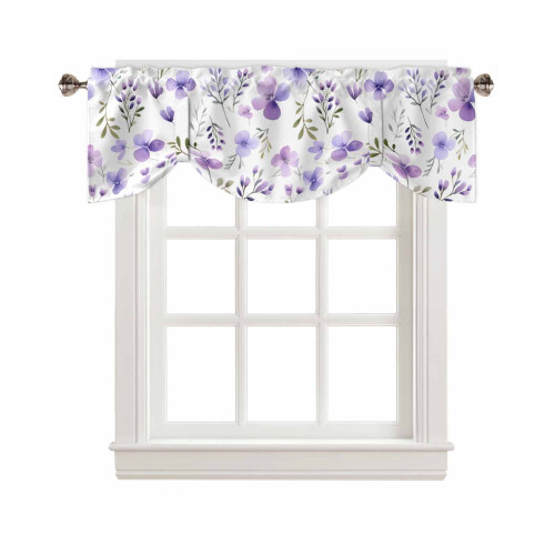 Μωβ ακουαρέλα floral βαλάντιο για κουζίνα, μπάνιο, υπνοδωμάτιο