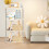 4-Tier Freestanding Storage Shelf Unit White Heavy-Duty 55 6