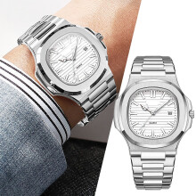 Automatic Mechanical Watch and Korean Quartz Men's Watch