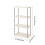 4-Tier Freestanding Storage Shelf Unit White Heavy-Duty 55 3