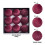 Black Velvet Christmas Ornaments 80mm 9-Pack 2