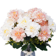 Bouquet de pivoines en soie avec 7 tiges pour mariage et décoration intérieure