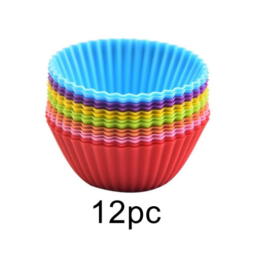 Silicone Cupcake Molds Extra Large 12-Pack 3.54 Inch 1