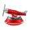 Stainless Steel Red Whistling Tea Kettle 1.7L 2