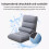 Japanese-style reclining sofa chair with foldable backrest 6