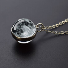 Solar System Pendant Necklace Glass Ball 1 Piece