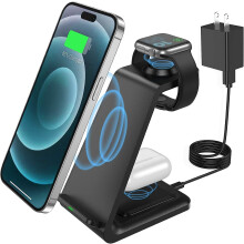 3-in-1 15W Wireless Charging Station for iPhone and Samsung