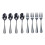 Black spoons and forks set heavy duty 8 pcs 4
