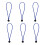 Ball Cord Heavy Duty Stretch Tie Loop Strap 6 inch Blue 1